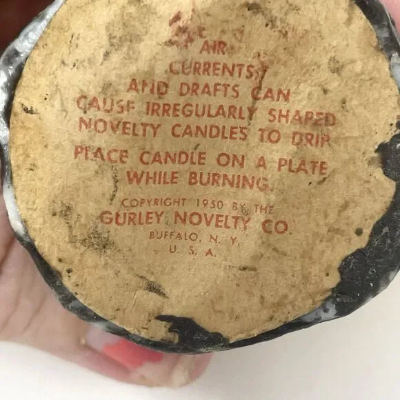 Vintage Gurley Candles Christmas Carolers Lot of 4 Wax Holiday Figures 1950's - Picture 7 of 16